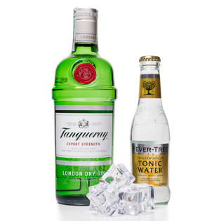Tanqueray Premium London Dry Gin 75CL  + 2 Fever Tree Tonic