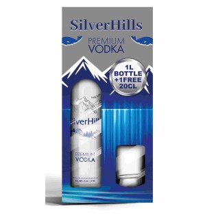Silver Hills Vodka 1L + 20CL FREE