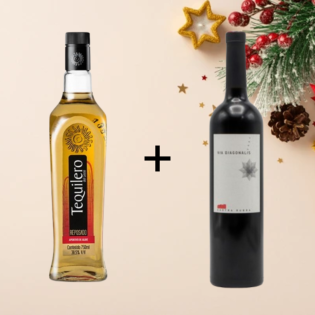 BUY 1 TEQUILERO REPOSADO GET 1 VIA DIAGONALIS RED WINE 2008 FREE