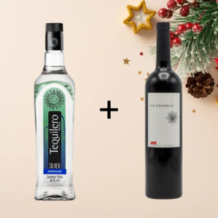 BUY 1 TEQUILERO SILVER GET 1 VIA DIAGONALIS RED WINE 2008 FREE