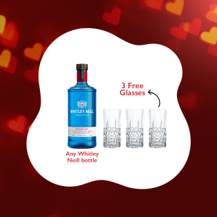 Whitley Neill Gin offer (3 glasses)