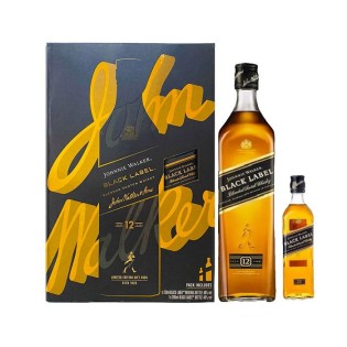 Johnnie Walker promo pack black label 75 cl + 20 cl